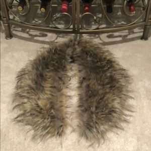 Faux fur scarf/ shrug. 43 inches long.